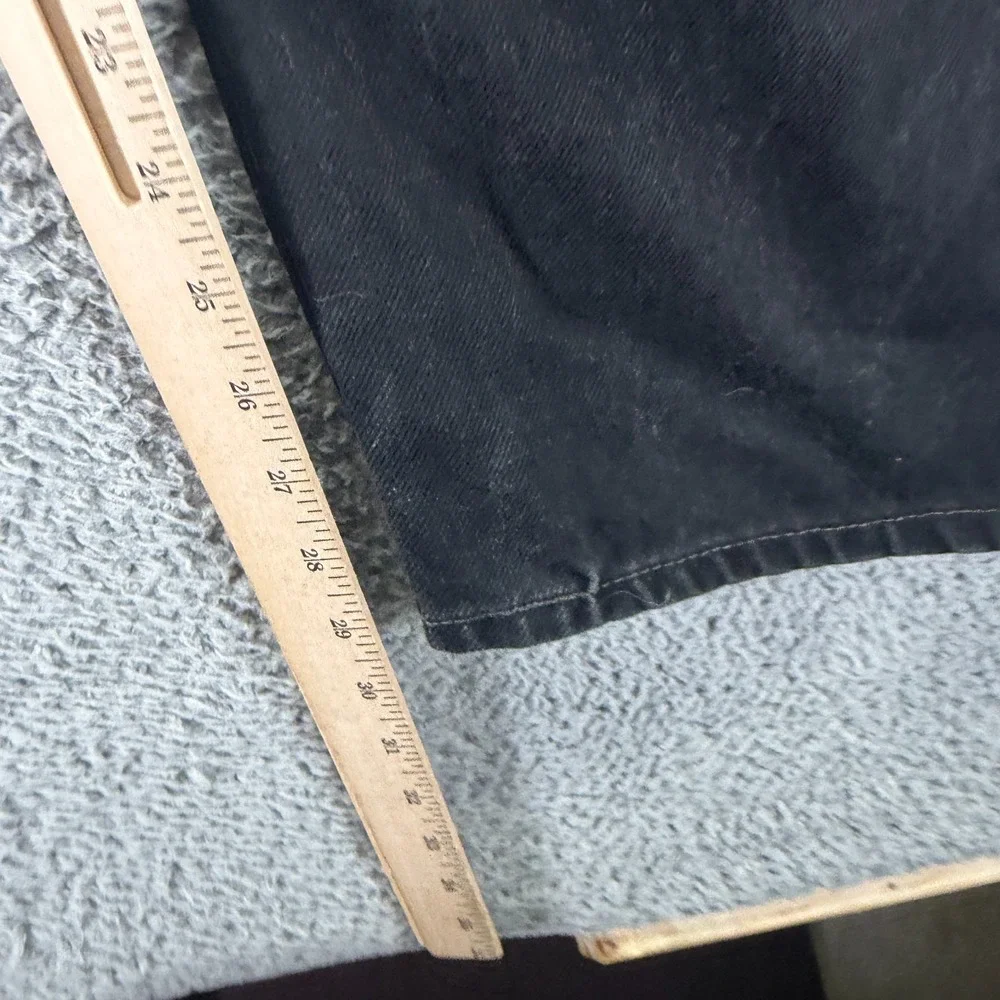 Vintage Levi's 560 Jeans Men's 42x30 Black Cotton Denim Straight Workwear Retro